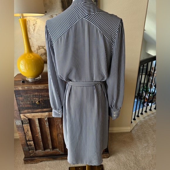 Loft Striped Shirt Dress, Size M - Picture 8 of 11